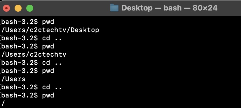 bash command to move to previous directory example